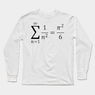 Sum Of Inverse Squared Numbers - Math And Algebra Basics Long Sleeve T-Shirt